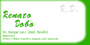 renato dobo business card